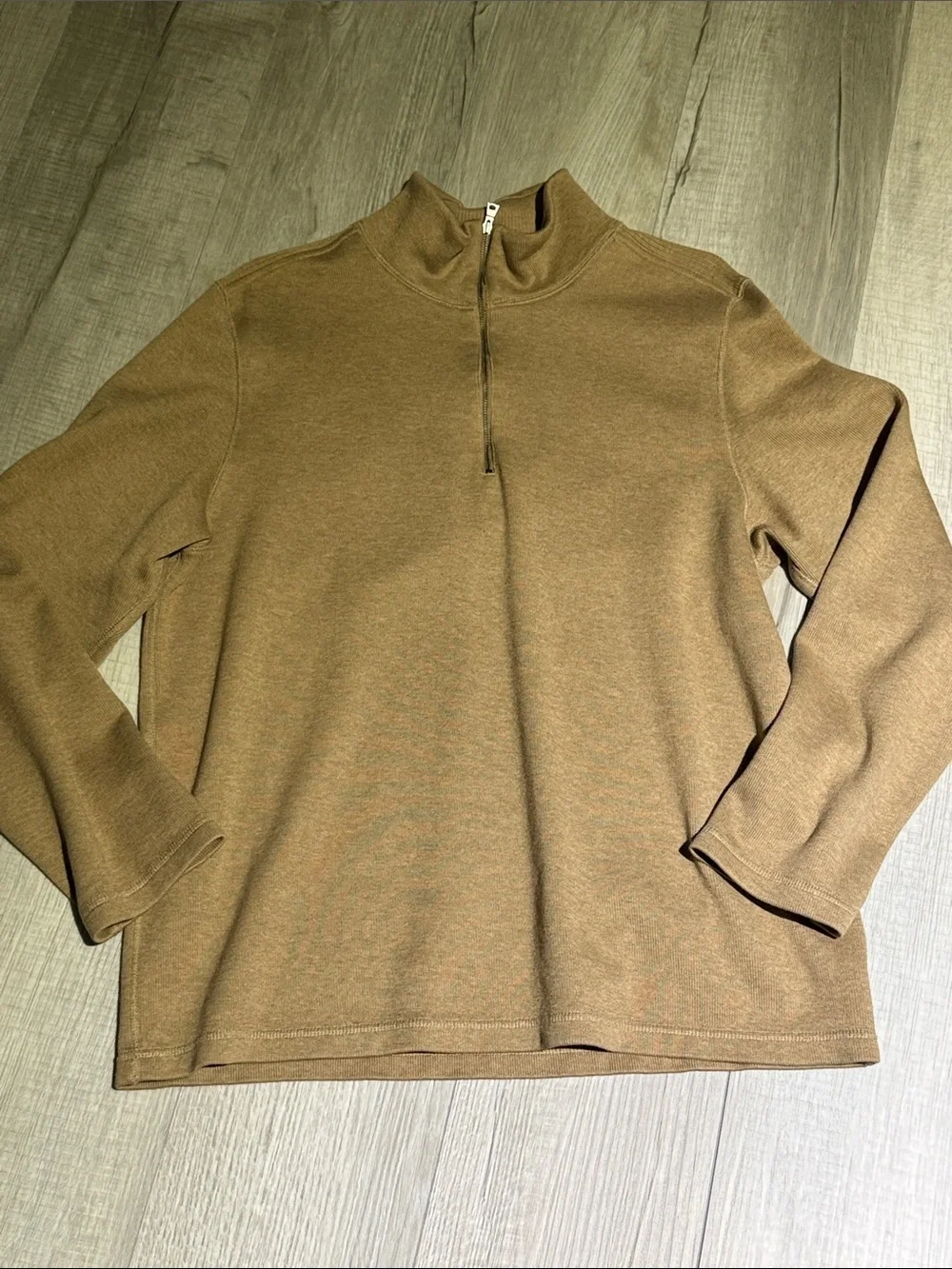 Banana Republic Men's Half-Zip Pullover - Camel Brown